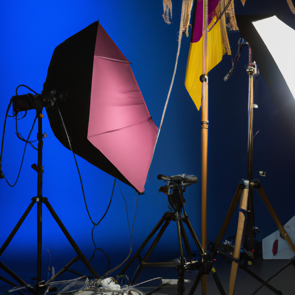 Making-of: installation lumière, C-stands, softbox, drapeaux