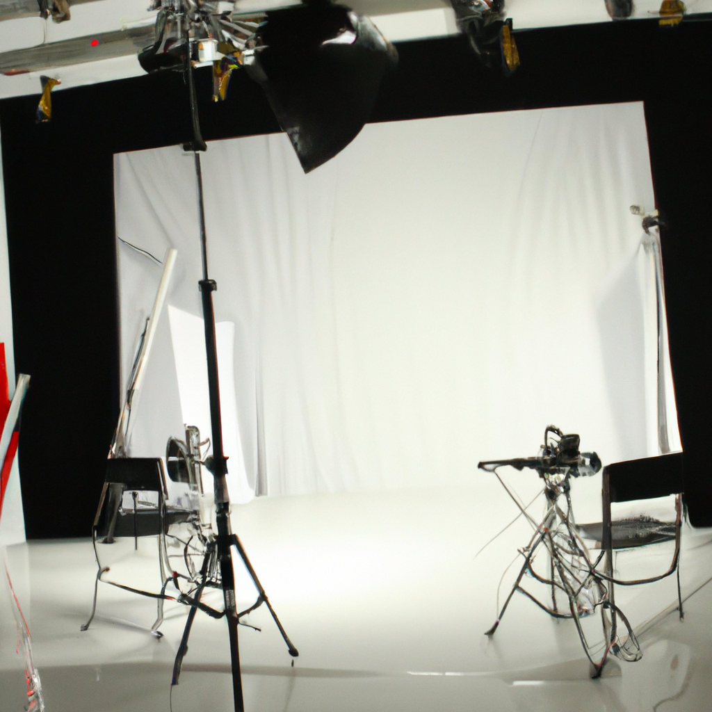 Intérieur du studio photo à Papeete avec lumière douce